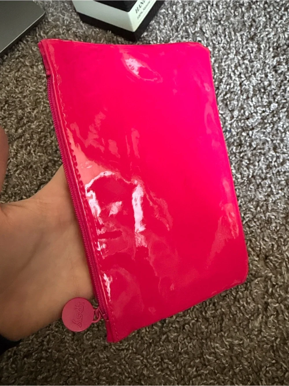 Ipsy February 2016 Zip Cosmetic Makeup Bag Beaded Love Envelope